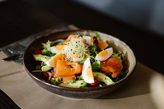 Salade gerookte zalm
